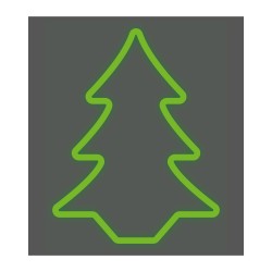 Figura flexiled abeto verde 62 cm