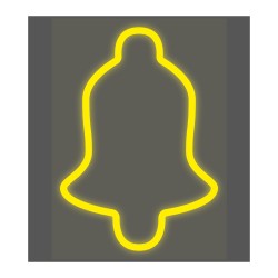 Figura flexiled campana blanco calido 71 cm