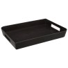 Bandeja de melamina negra coleccion noir kitchen 35 x 25 cm