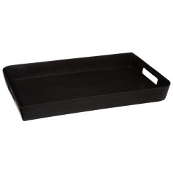 Bandeja de melamina negra coleccion noir kitchen 45 x 30 cm