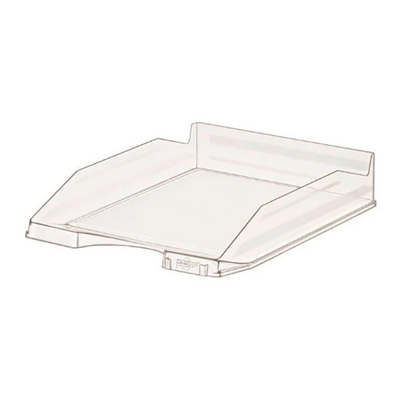 Bandeja sobremesa faibo 93 cristal apilable 350 x 250 x 65 mm