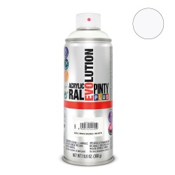 Pintura acrílica spray evolution 520 cc ral 9003 signal white 300 g