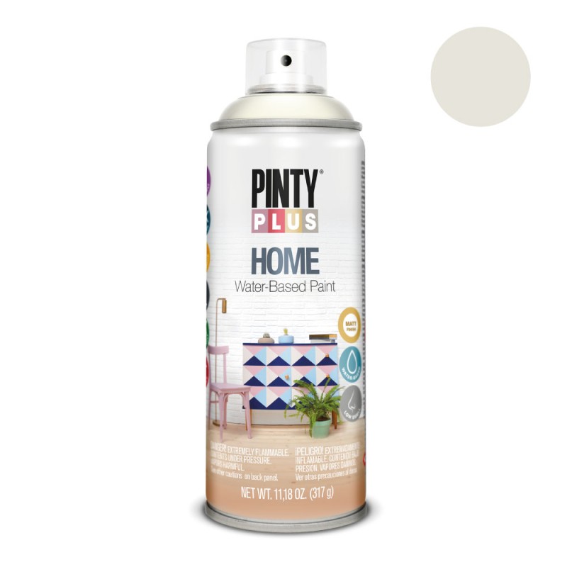 Pintura acrílica spray home water-based 520 cc white linen hm113