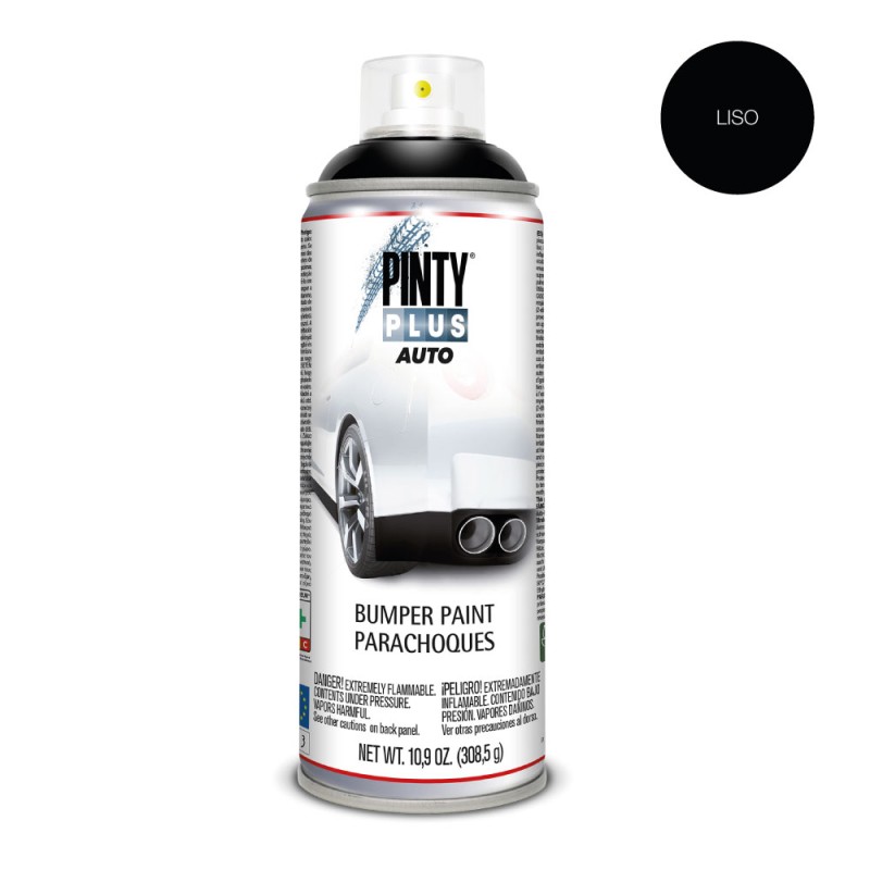 Pintura en spray auto 520 cc bumper liso bl104 negro