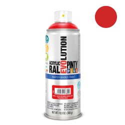 Pintura acrílica spray evolution water-based 520 cc ral 3020 rojo tráfico
