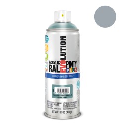 Pintura acrílica spray evolution water-based 520 cc ral 7001 gris plata