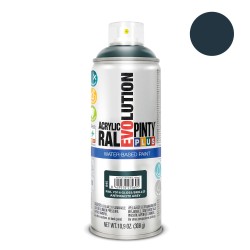 Pintura acrílica spray evolution water-based 520 cc ral 7016 gris antracita