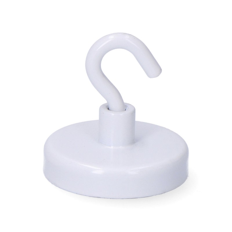 Imán decorativo con gancho ø32 x 7 mm