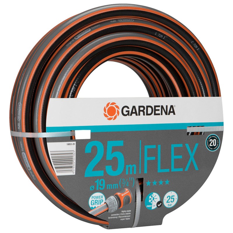 Manguera de riego flex 25 m (3/4" 19 mm)