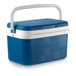 Nevera de camping 16 l color azul modelo campos 43 x 29 x 25,5 cm