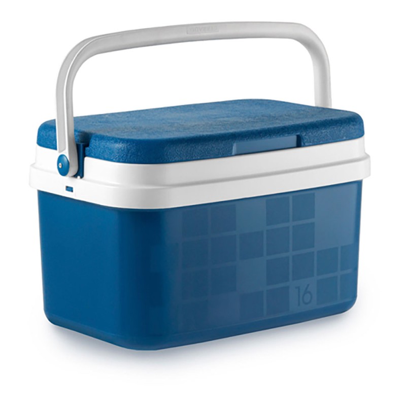 Nevera de camping 16 l color azul modelo campos 43 x 29 x 25,5 cm