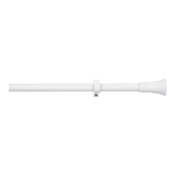 Kit barra cortina blanco cono extensible de 160 a 300 cm