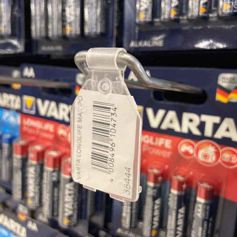 Porta etiquetas 5x3cm transparente