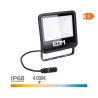 Foco proyector led 50 w 4000 lm 4000 k luz dia black series 19,2 x 2,9 x 17,5 cm