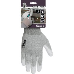 Guante antiestático nylon / fibra de carbono talla 8