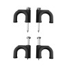 Grapa para cable manguera tubular 2 x 1,5 mm n°07, negra, caja 100 uds