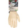 Guante jardinería piel flor reforzado talla 10