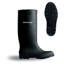 Bota de agua pvc caña alta negra talla 38