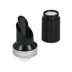 Tapón vertedor con tapa y sistema antigoteo