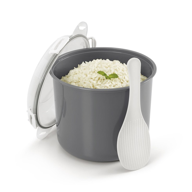 Cocedor de arroz y cereales para microondas