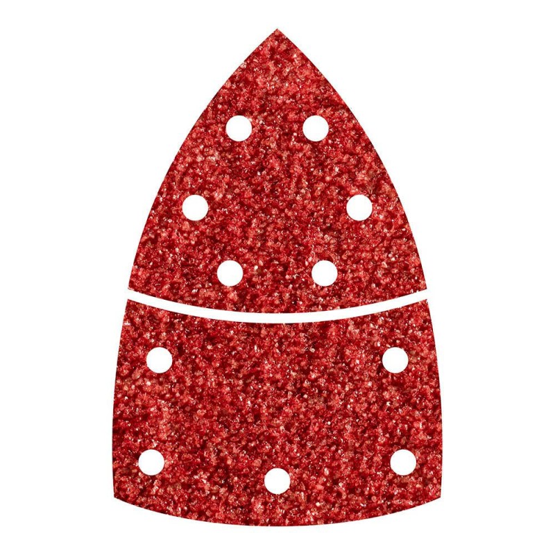 Hoja abrasiva adhesiva, 2 piezas para madera/metal, grano 40, pack 10 uds