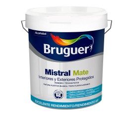 Pintura plástica acrílica estirenada interior/exterior mistral blanco mate 750 ml
