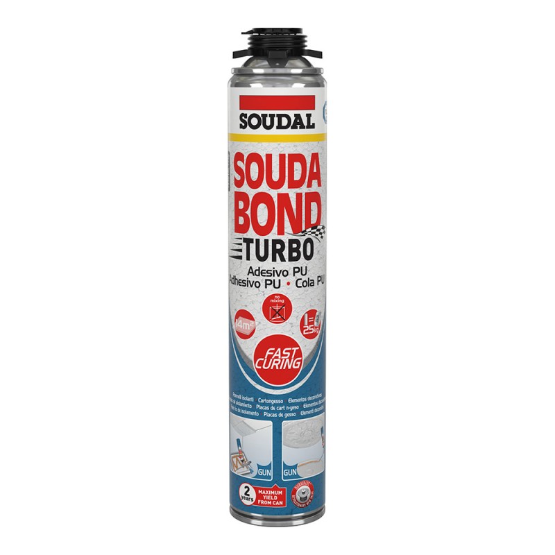 Espuma adhesiva turbo soudabon turbo pistola 750 ml