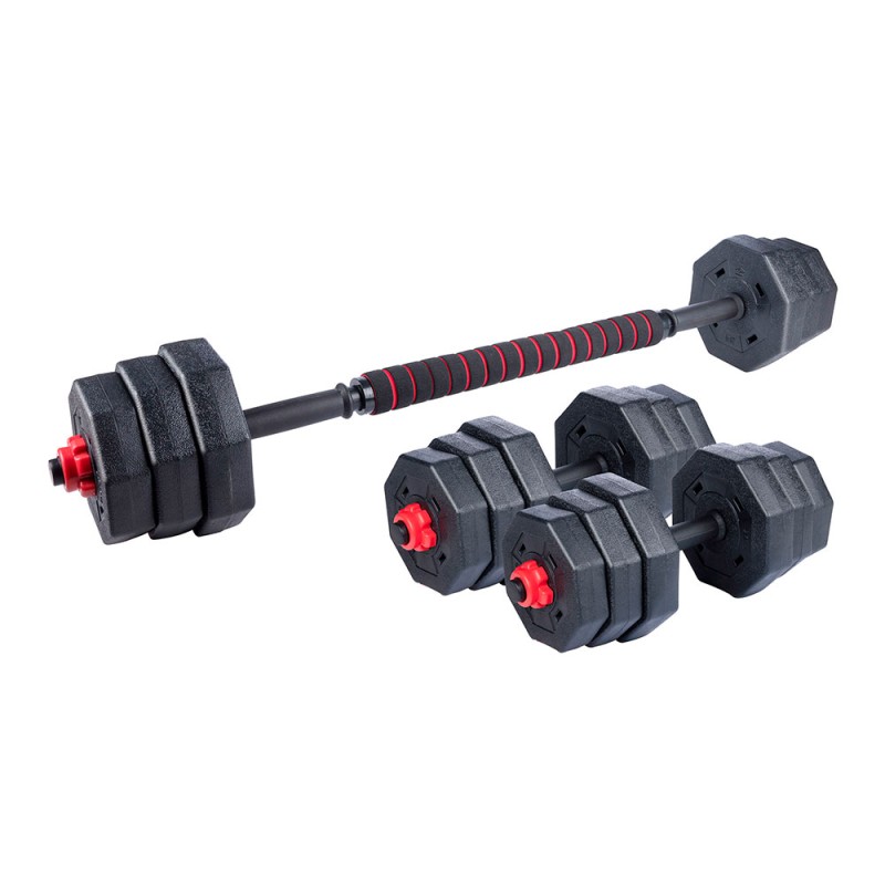 Juego de mancuernas extensible 19 piezas