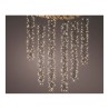 Cortina cascada para árbol, multifunción, luz cálida, 480 leds, exterior, 2m