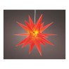 Figura led estrella roja 6 leds exterior ø40 x 40 cm
