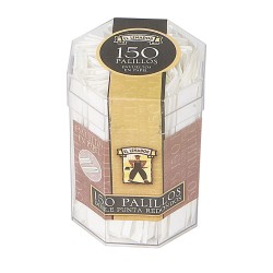 Palillos redondos el leñador cubilete de plástico con 150 uds, bandeja de 12 uds