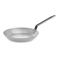 Sartén lyonesa llana con mango para uso profesional ø24 cm