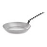 Sartén lyonesa llana con mango para uso profesional ø28 cm