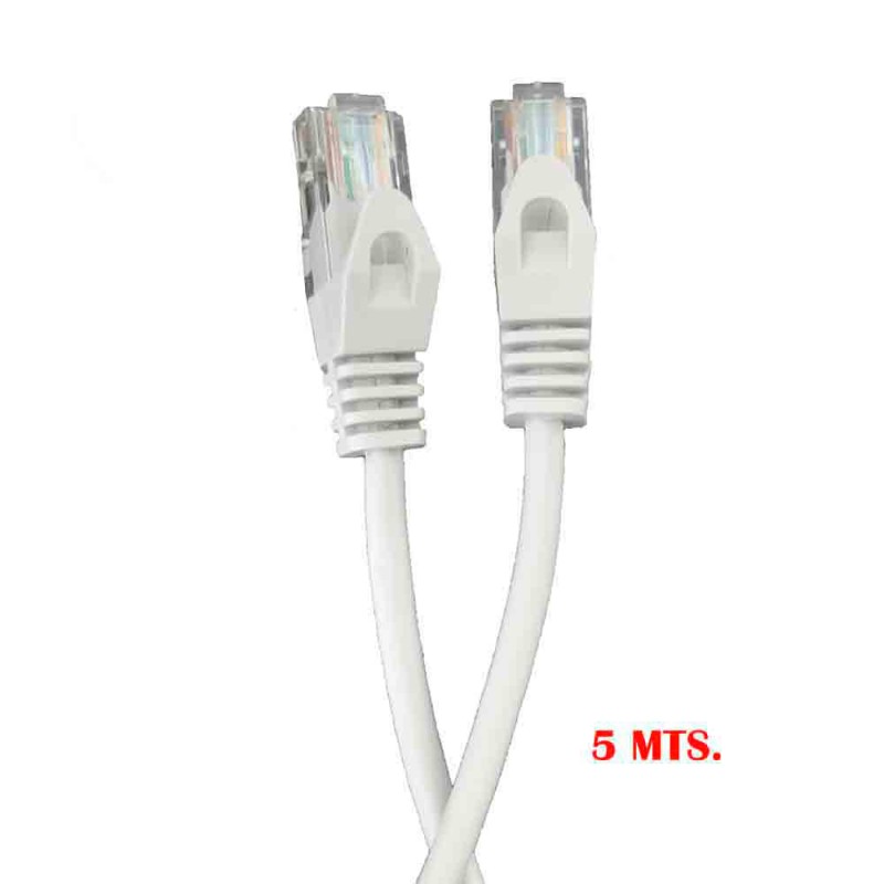 Cable utp cat.5e latiguillo rj45 "outex" 5 m