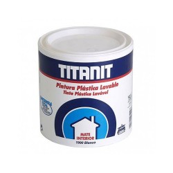 Pintura plástica vinílica interior lavable blanco mate 750 ml