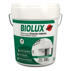 Pintura plástica acrílica estirenada interior/exterior antimoho biolux blanco mate 4 l