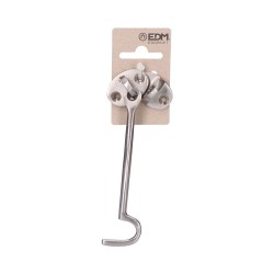 Aldabilla barco 125mm latón níquel mate