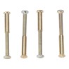 Tornillos ensamble latón, 4 uds