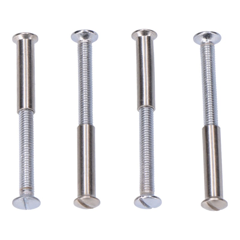Tornillos ensamble níquel, 4 uds