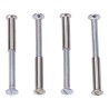 Tornillos ensamble níquel, 4 uds