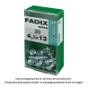 Caja s 20 unid. tornillo rosca chapa cr autot. 4,2x13mm fadix