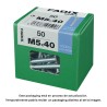 Caja l 50 unid. tornillo metrica cp m 5x40mm fadix