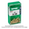 Caja 30 unid. tornillo madera spax cabeza plana yellox 3,0x12mm spax