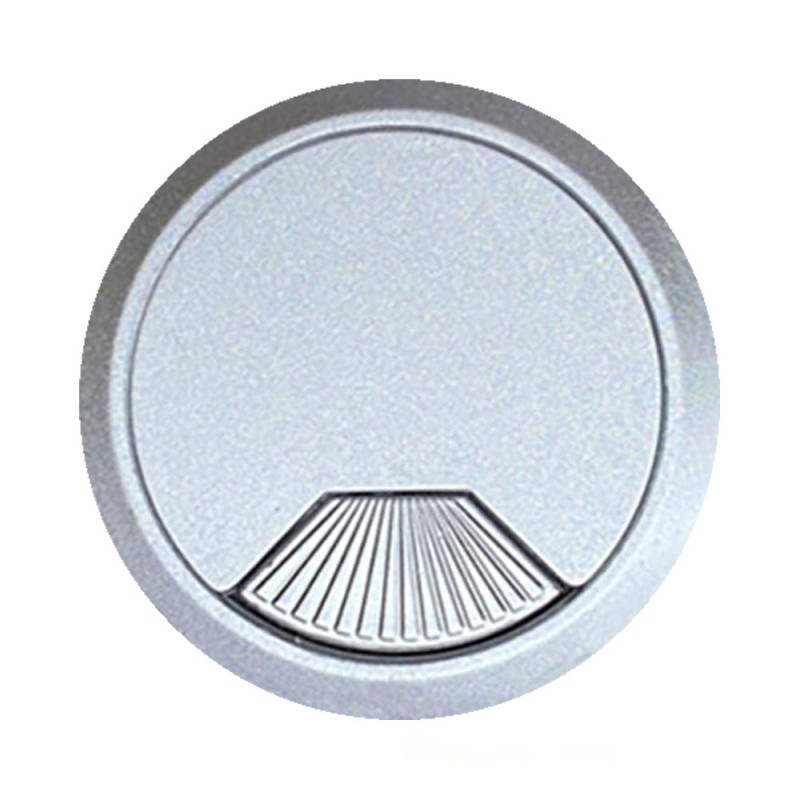Tapón pasacables tpc01 ø60 x 22 mm plata, blister