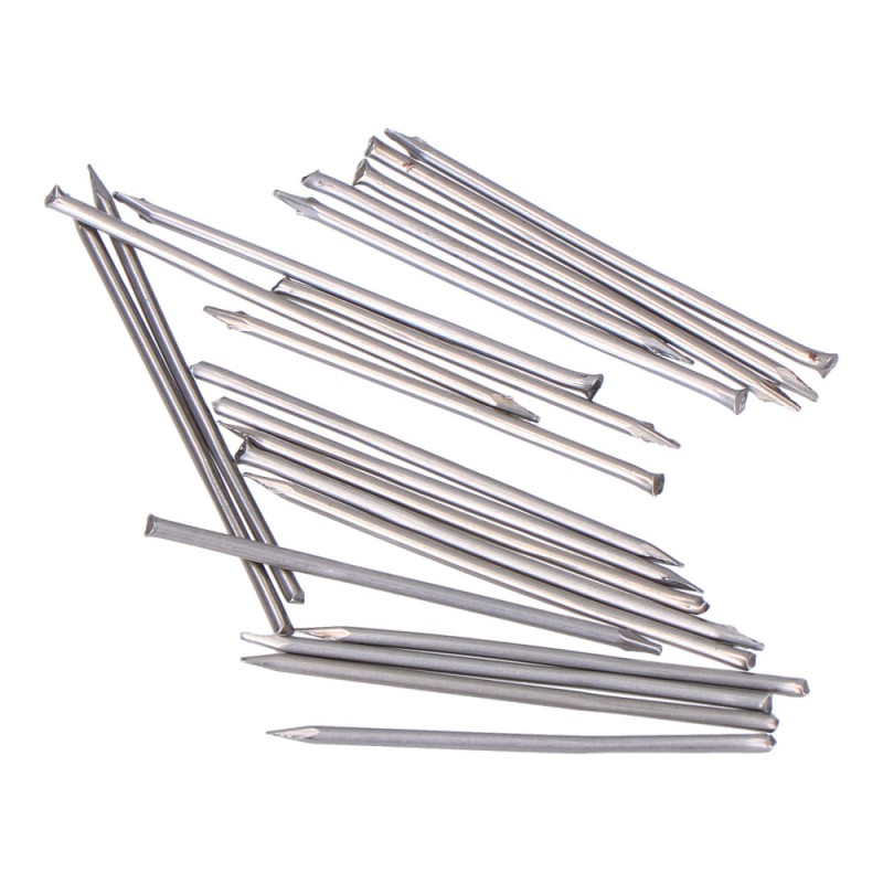 Punta aguja acero para tapeta 2,5 cm, pack 100 uds