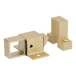 Cierre de aluminio para ventana dorado