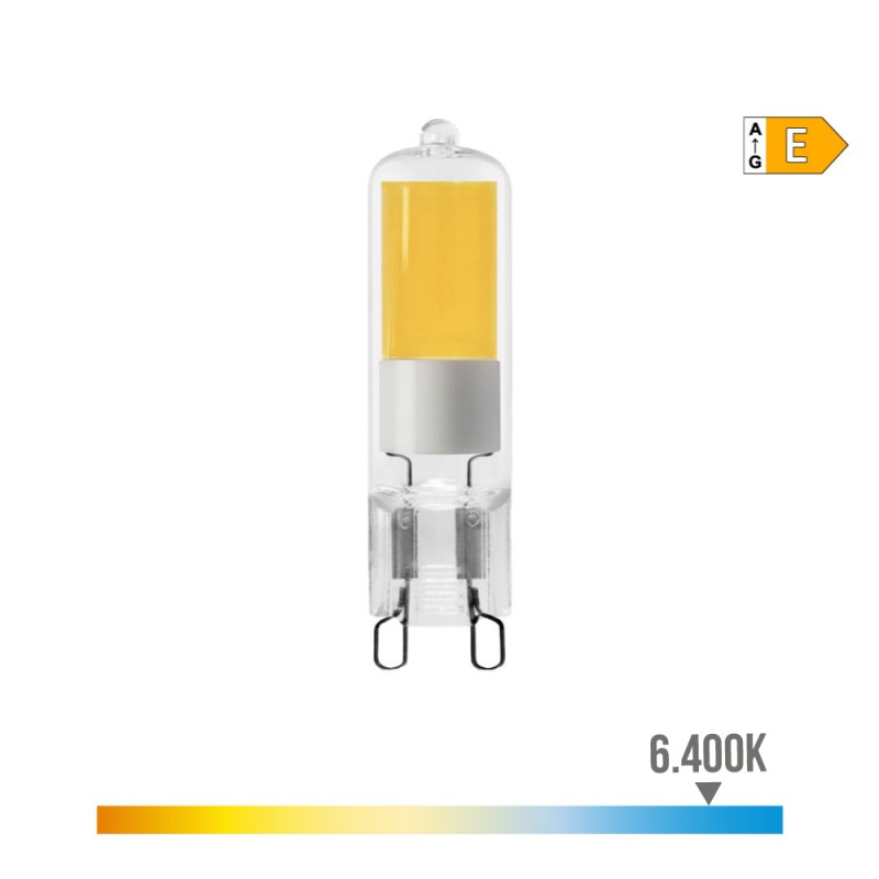 Bombilla g9 led 5 w 575 lm 6400 k luz fría cristal