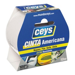 Cinta americana blanca extra resistente 50 mm x 10 m