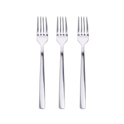 Tenedores para postre de acero inoxidable brillo earth 3 uds