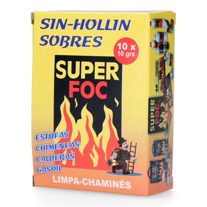 Deshollinador sin-hollin caja con 10 sobres